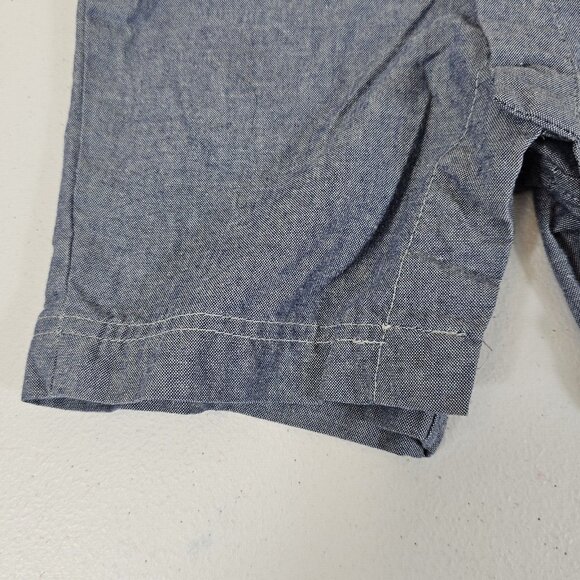 Dickies One Piece Baby Romper 6-9 mo Blue Denim Chambray Garage Moto Boy Girl - Picture 15 of 16